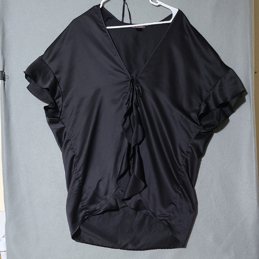 VICTORIA'S SECRET Black Flutter Sleeve Kimono Robe‎ - One Size